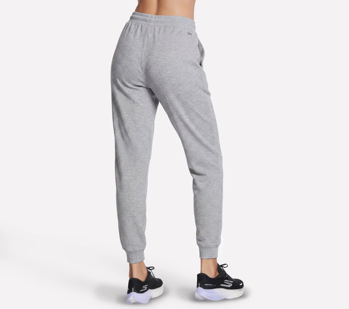 GO Luxe Ottoman Jogger — LIGHT GRAY / WHITE