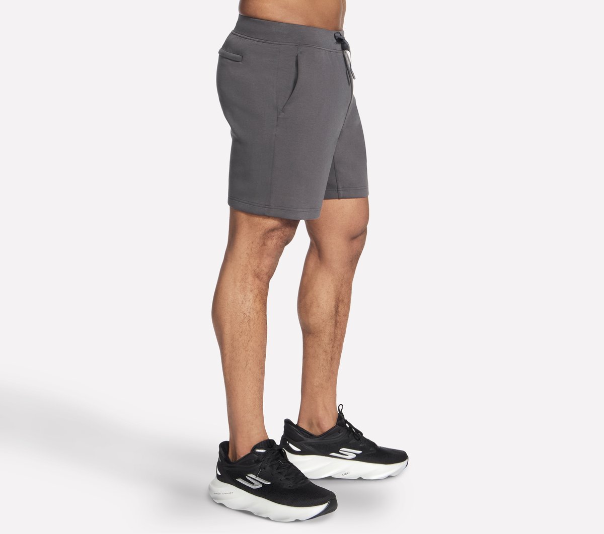 Skechers Cozy Luxe Elevate 7 Short — BLACK / CHARCOAL