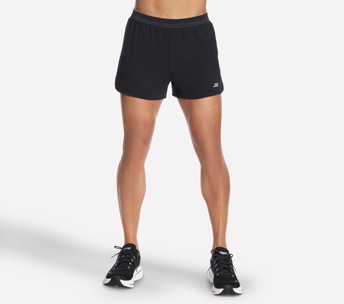 Skechers Go Run 5 Inch Short — BLACK