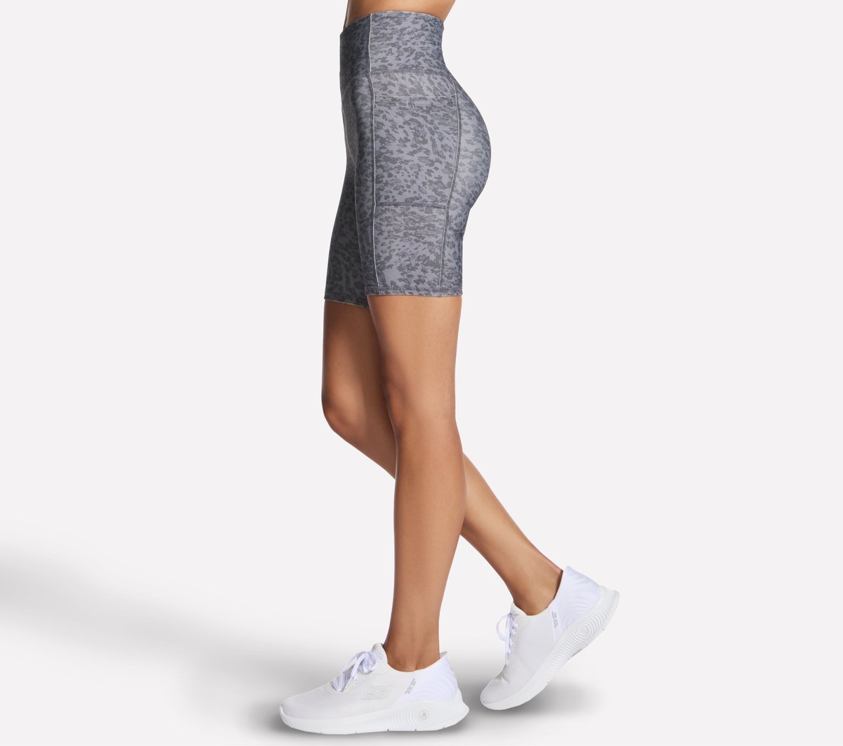 GO FLEX Printed High Waisted 8 Inch Bike Short