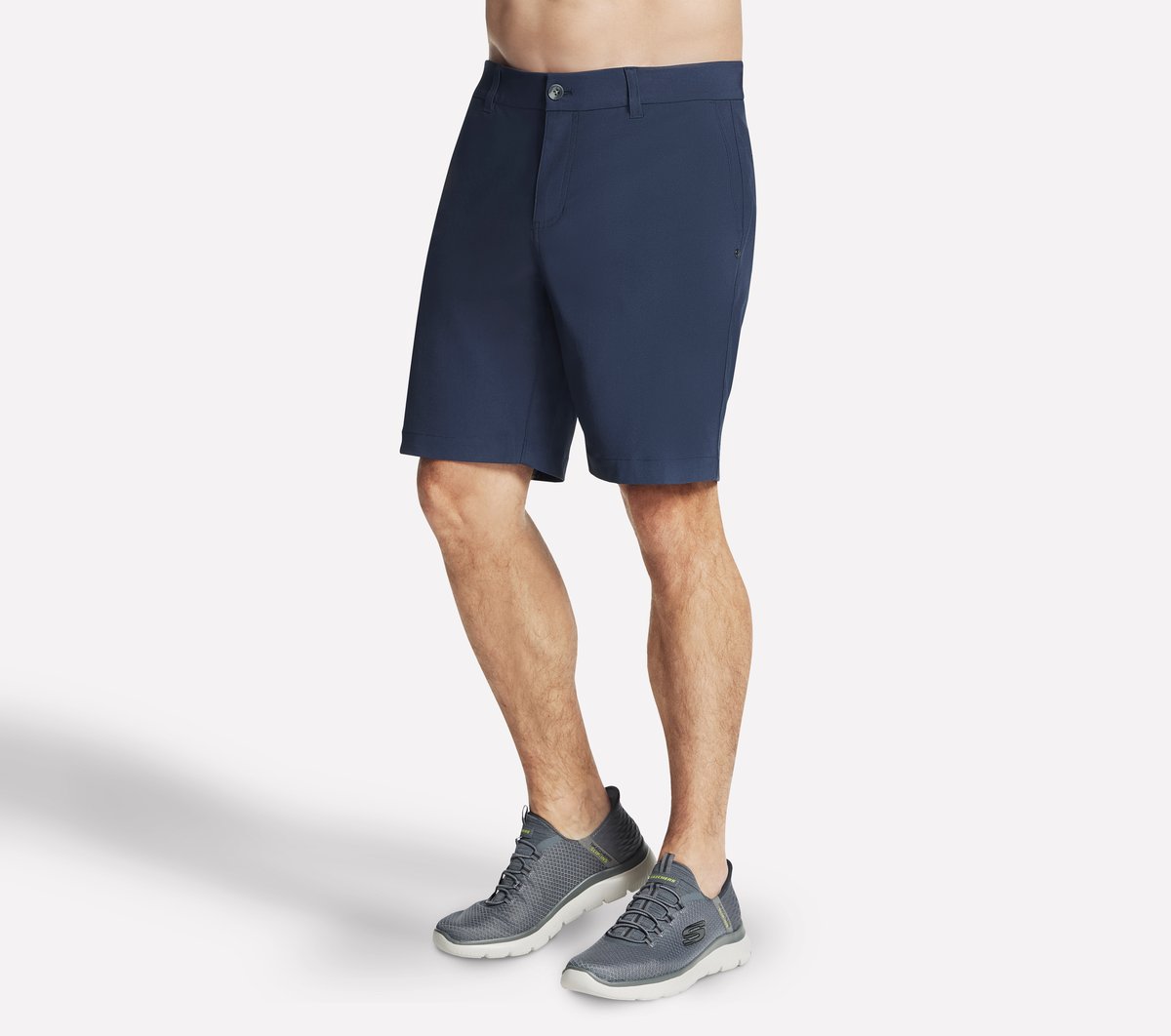 SKECH-KNITS Premium Everywhere 9 Inch Short — CHARCOAL / NAVY