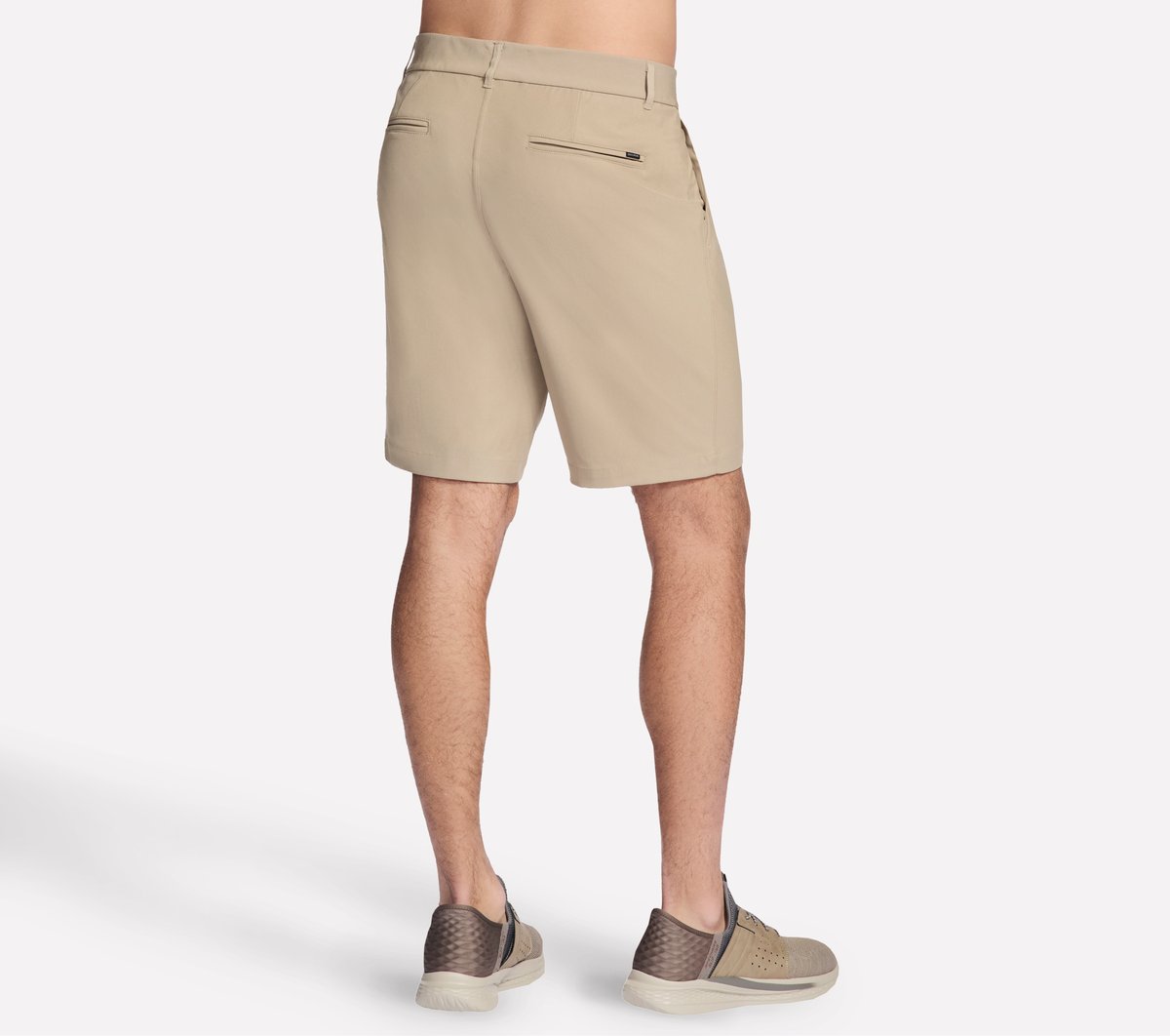 SKECH-KNITS Premium Everywhere 9 Inch Short — NATURAL / BROWN
