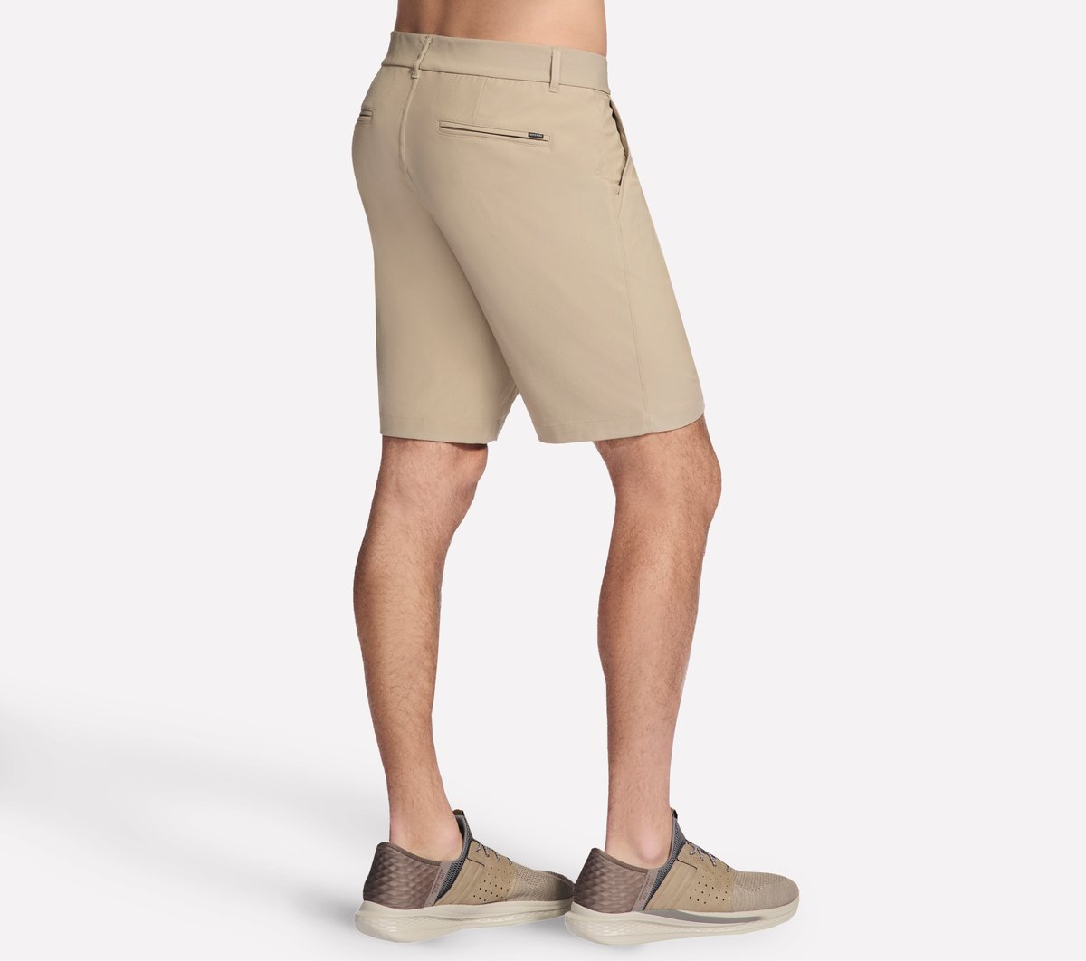 SKECH-KNITS Premium Everywhere 9 Inch Short — NATURAL / BROWN