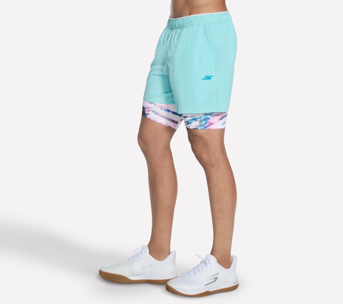 Digiwave 5 Inch Short — TURQUOISE / LAVENDER
