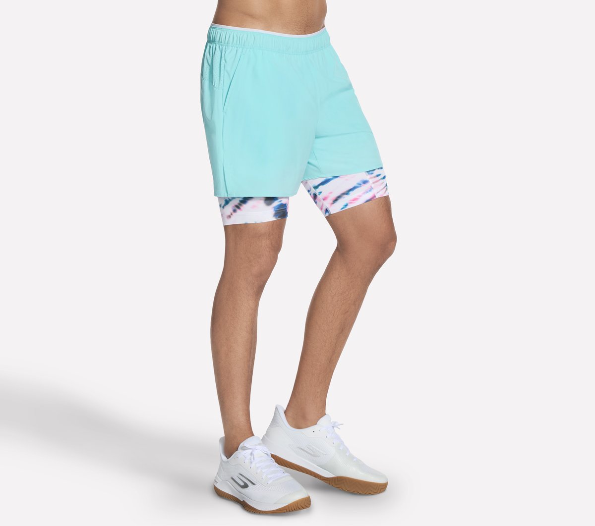 Digiwave 5 Inch Short — TURQUOISE / LAVENDER