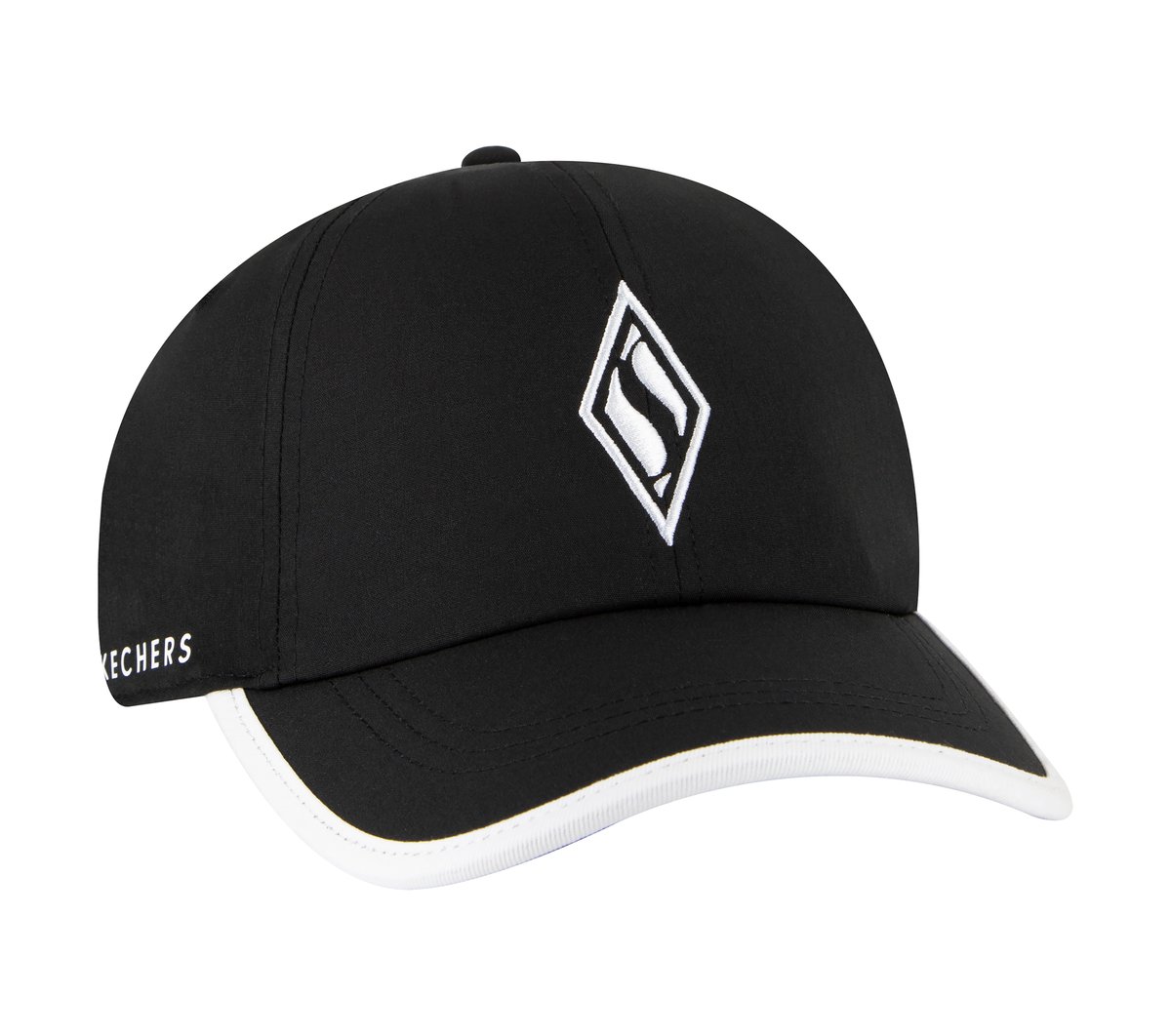 Skechweave Diamond Colorblocked Hat — BLACK