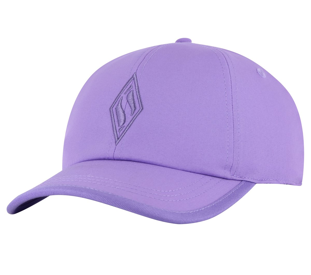 Skechweave Diamond Colorblocked Hat — PURPLE / CORAL