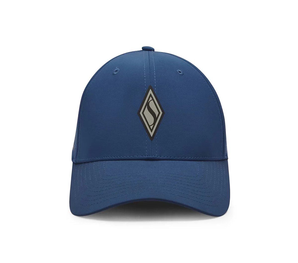 SKECHWEAVE Diamond Snapback Hat — TEAL / NAVY