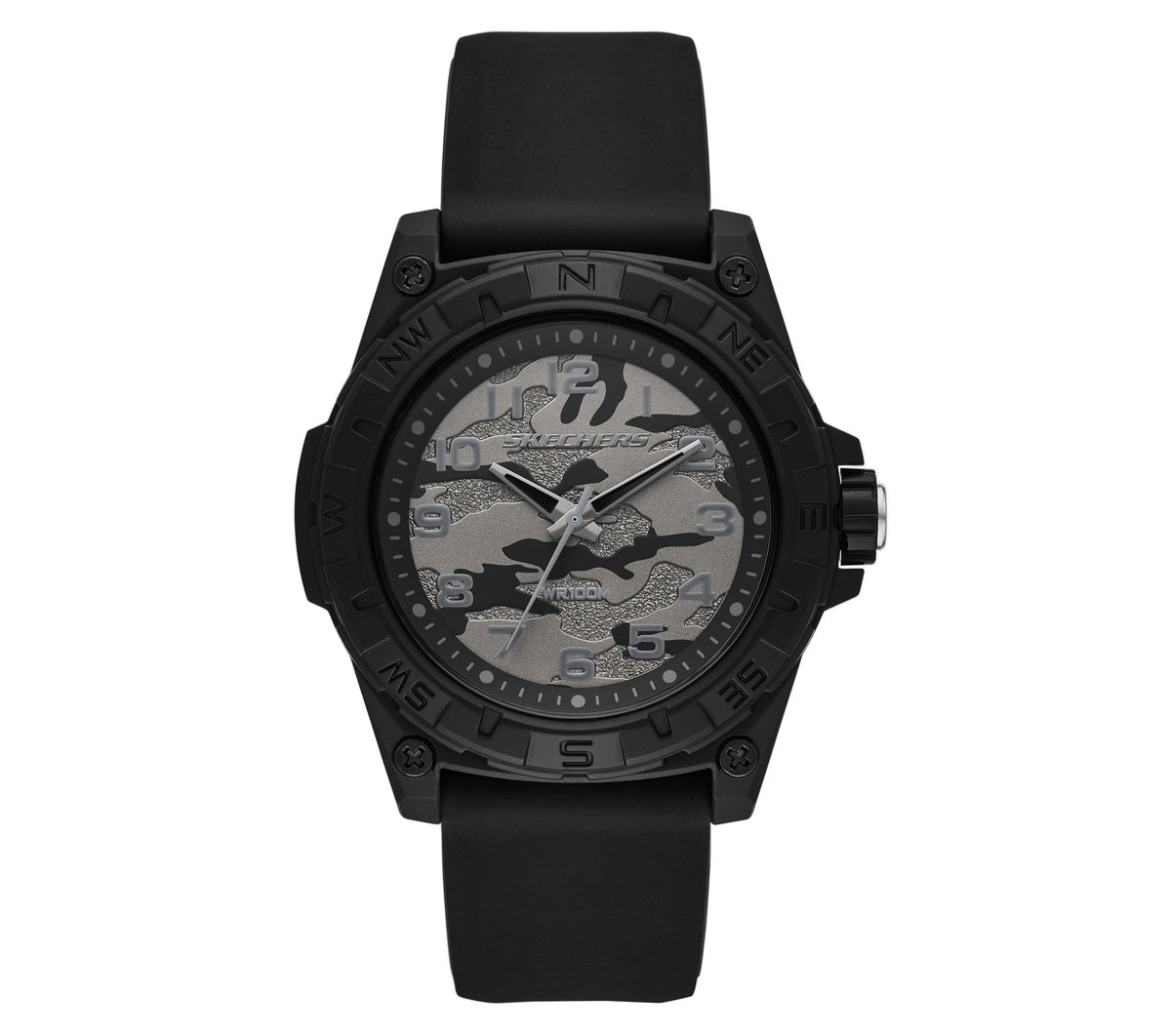 Encino Camo Sili Watch — BLACK