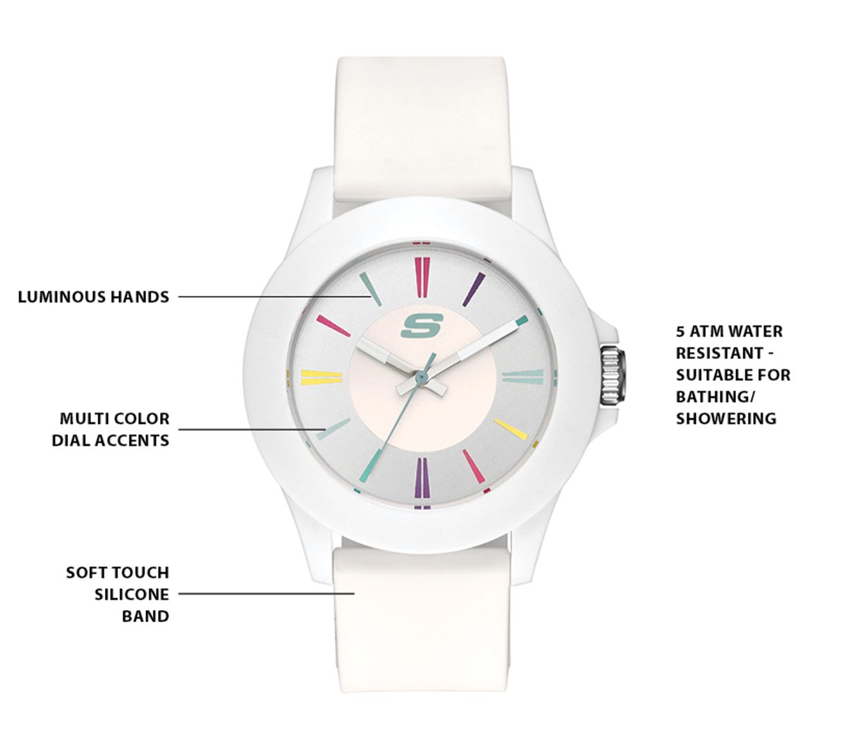 Rosencrans Midsize Watch — WHITE