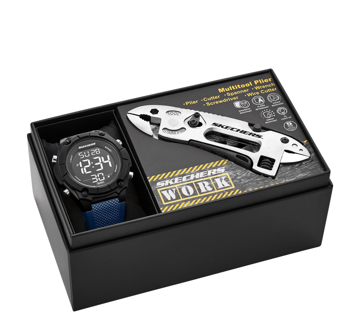 Skechers Work: Digital Watch   GWP — NAVY