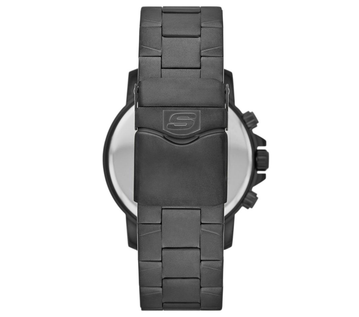 Stainless Steel Chronograph Watch — GUNMETAL