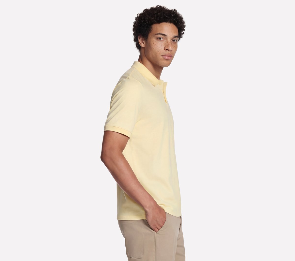 Signature Pima Polo — YELLOW / TURQUOISE