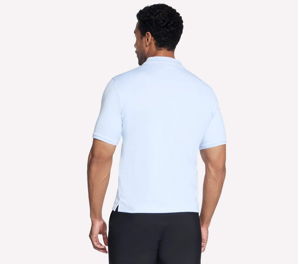 Skechers Off Duty Polo — WHITE / BLUE / ORANGE