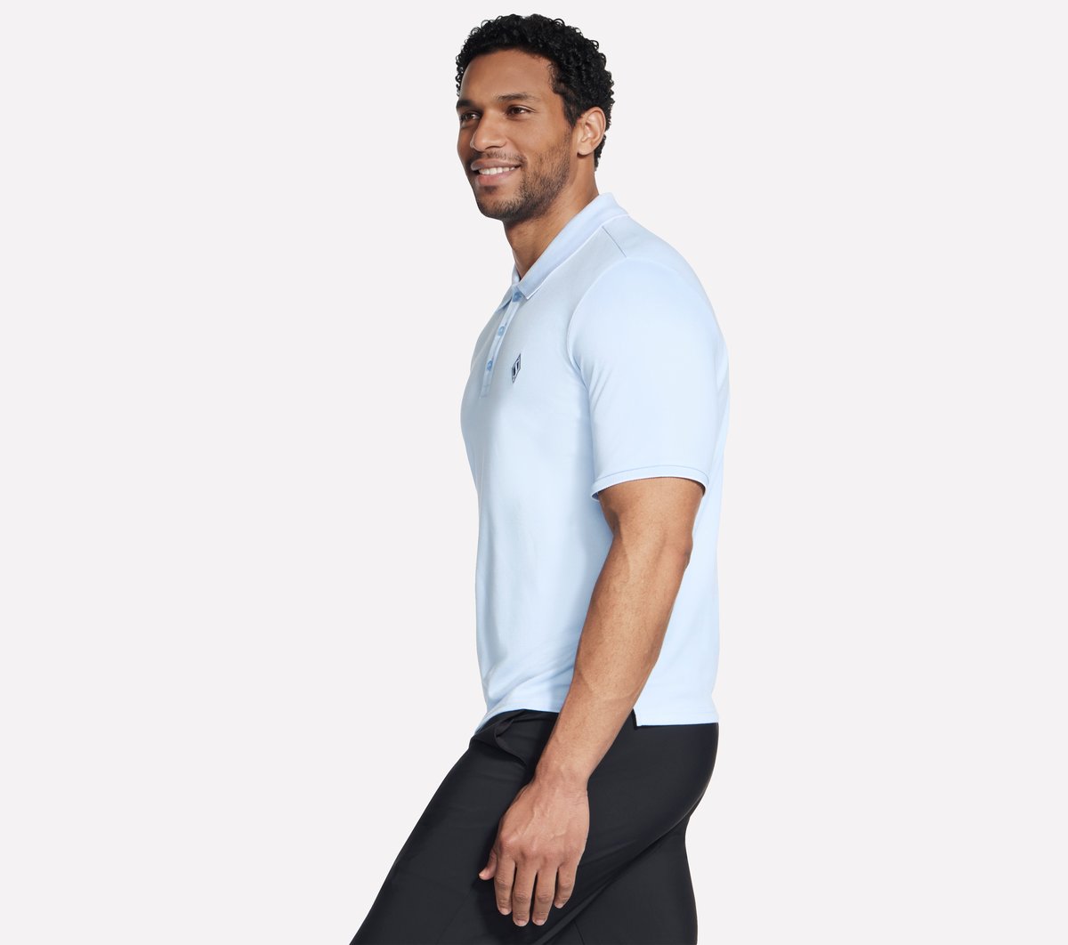 Skechers Off Duty Polo — WHITE / BLUE / ORANGE