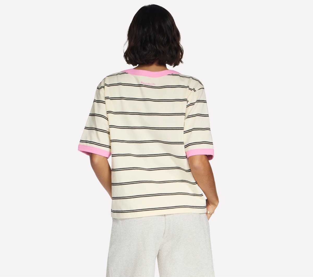 Britto: Hearts Striped Ringer Tee
