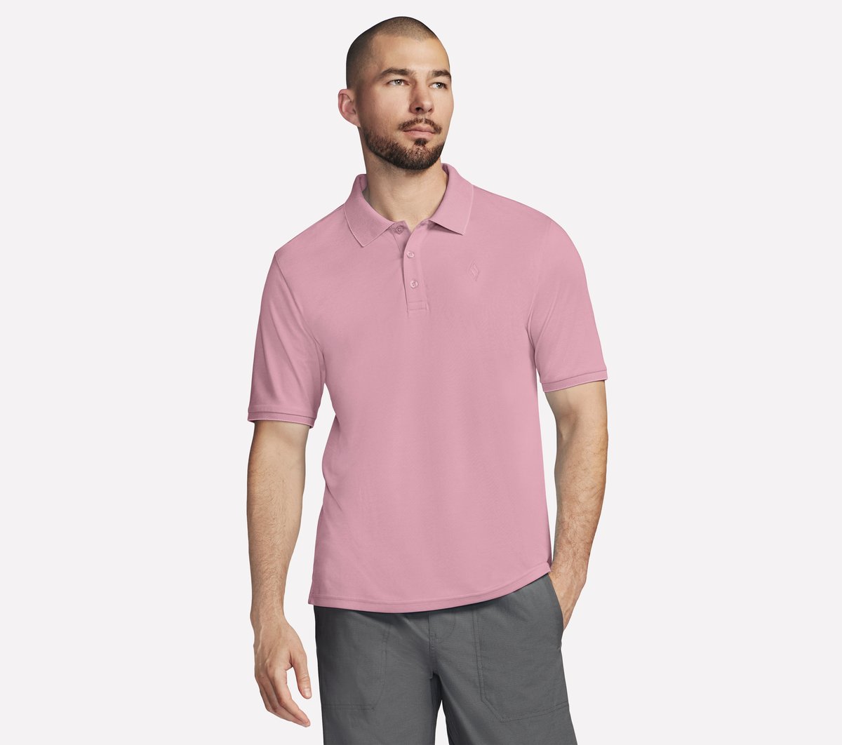 Off Duty Polo — GRAY / PINK