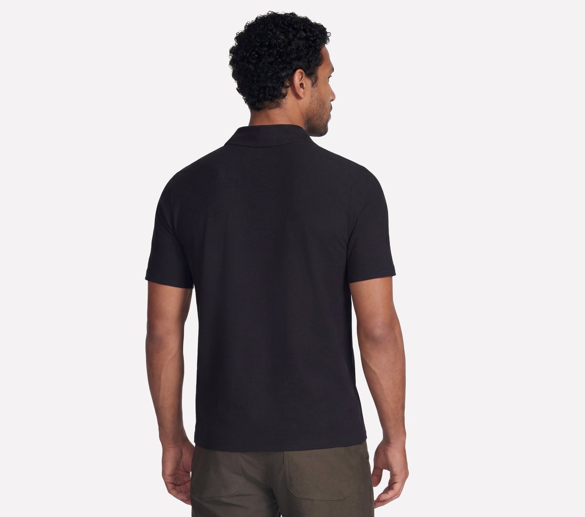 GO DRI All Day Solid Polo — BLACK