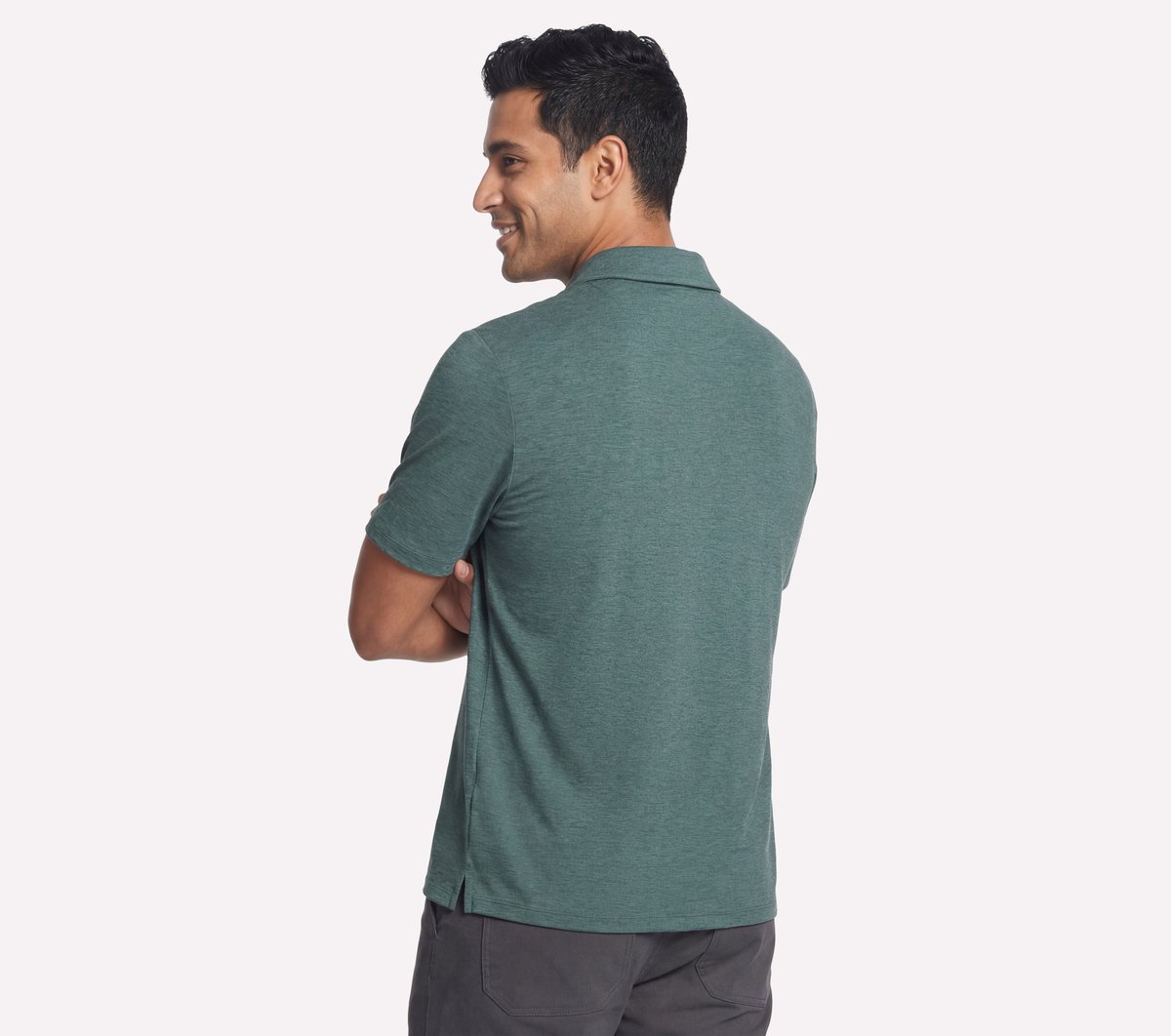 GO DRI All Day Polo — STONE / OLIVE