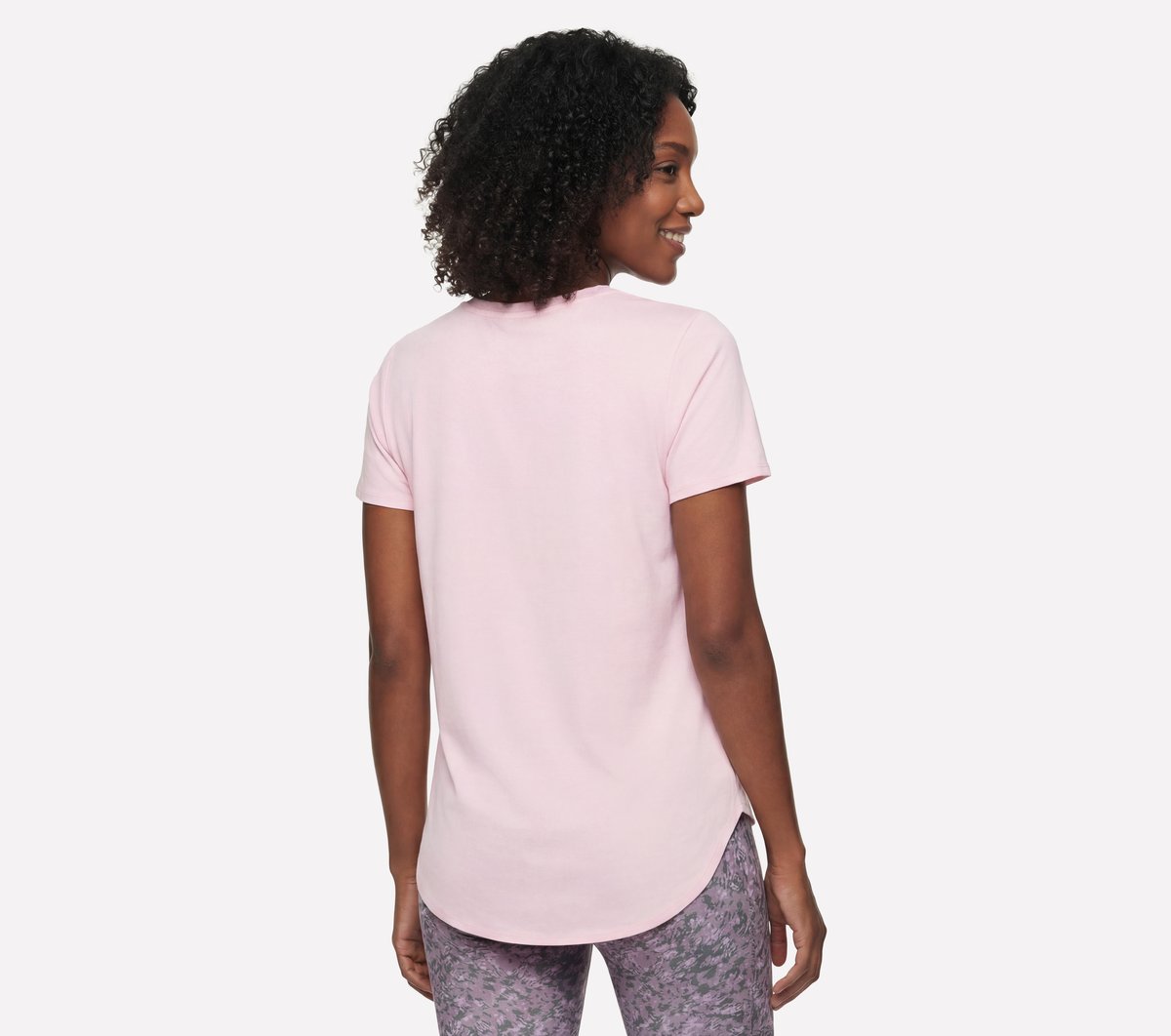 GO DRI Swift Tunic Tee — WHITE / PINK