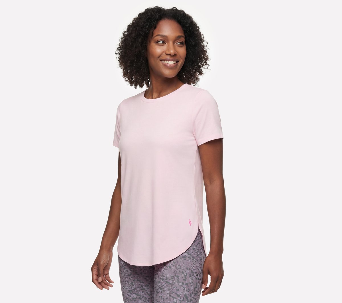 GO DRI Swift Tunic Tee — WHITE / PINK