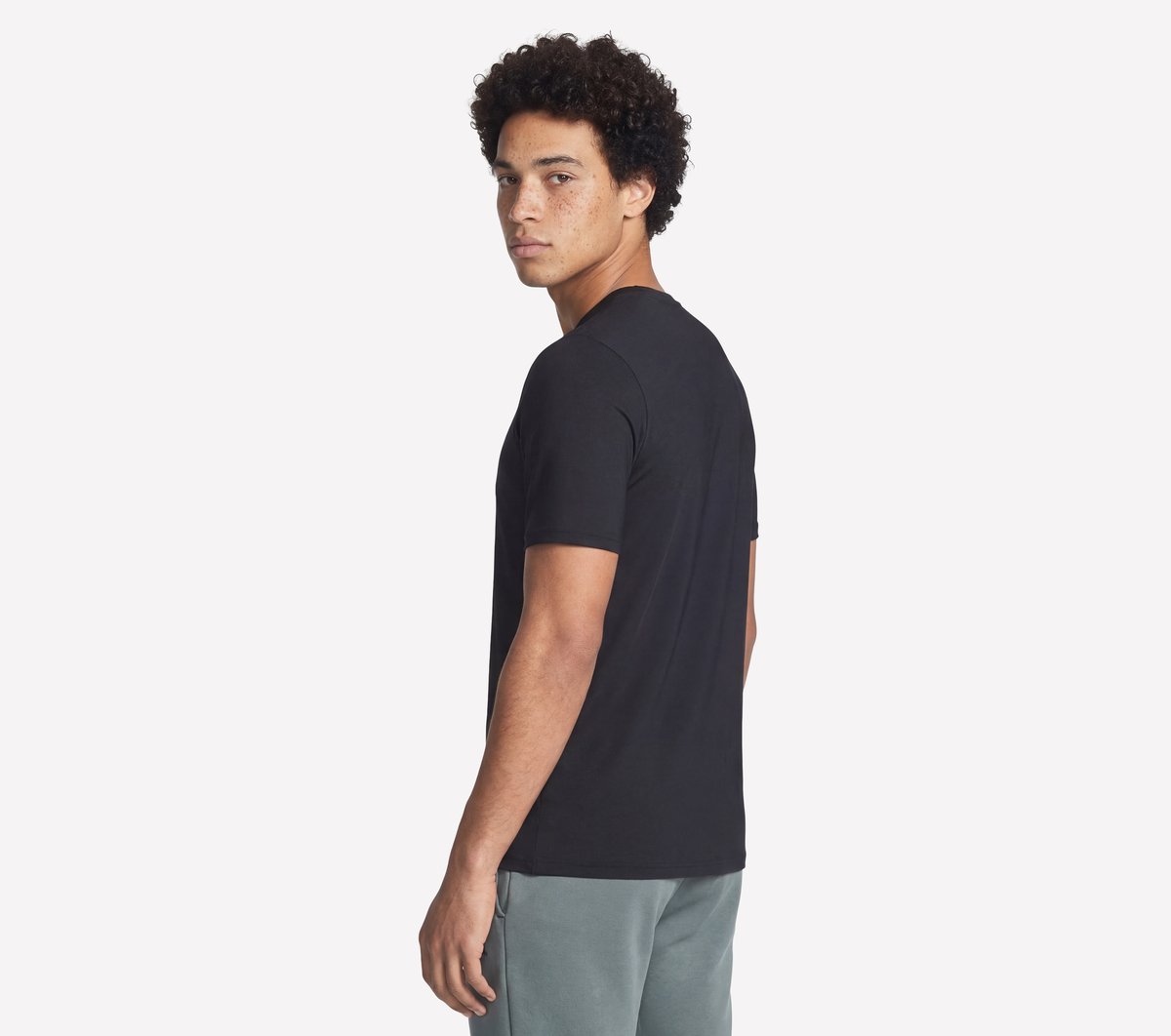 GO DRI All Day Solid Tee — BLACK