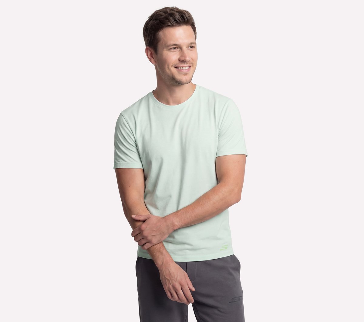 GO DRI All Day Tee — LIME / BLUE