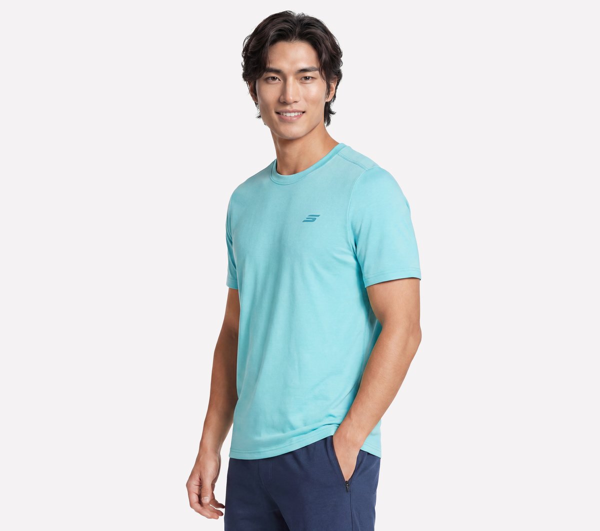 Performance Charge Tee — TURQUOISE / LAVENDER