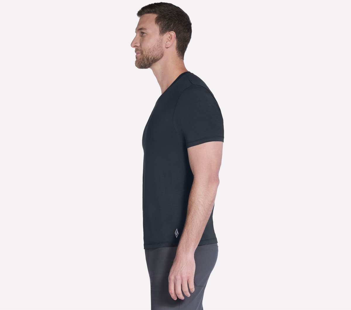 GO DRI Pima Short Sleeve V-Neck