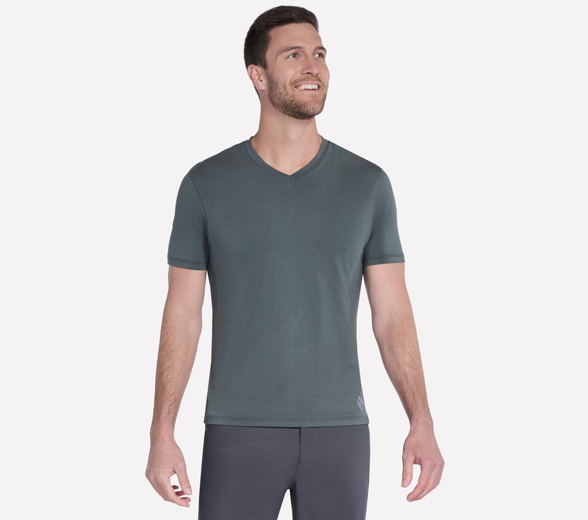 GO DRI Pima Short Sleeve V-Neck