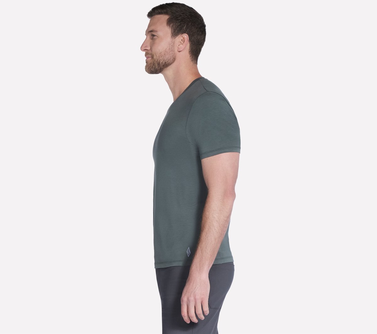 GO DRI Pima Short Sleeve V-Neck