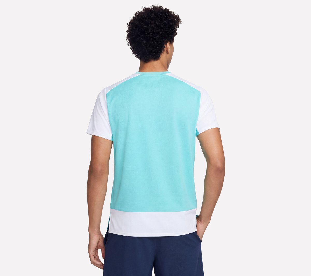 Pace Tee — TURQUOISE / LAVENDER