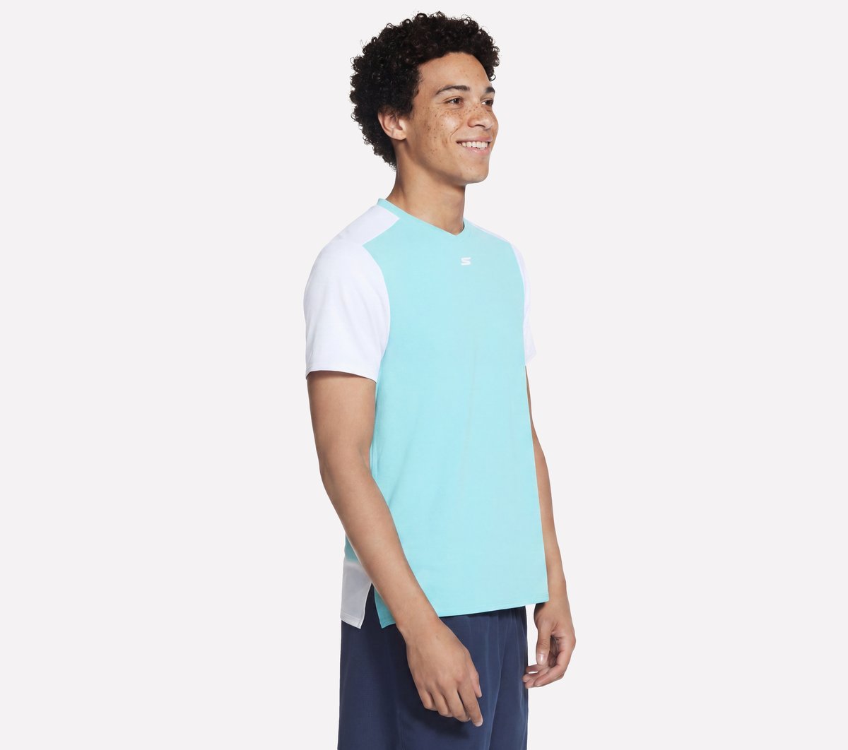 Pace Tee — TURQUOISE / LAVENDER