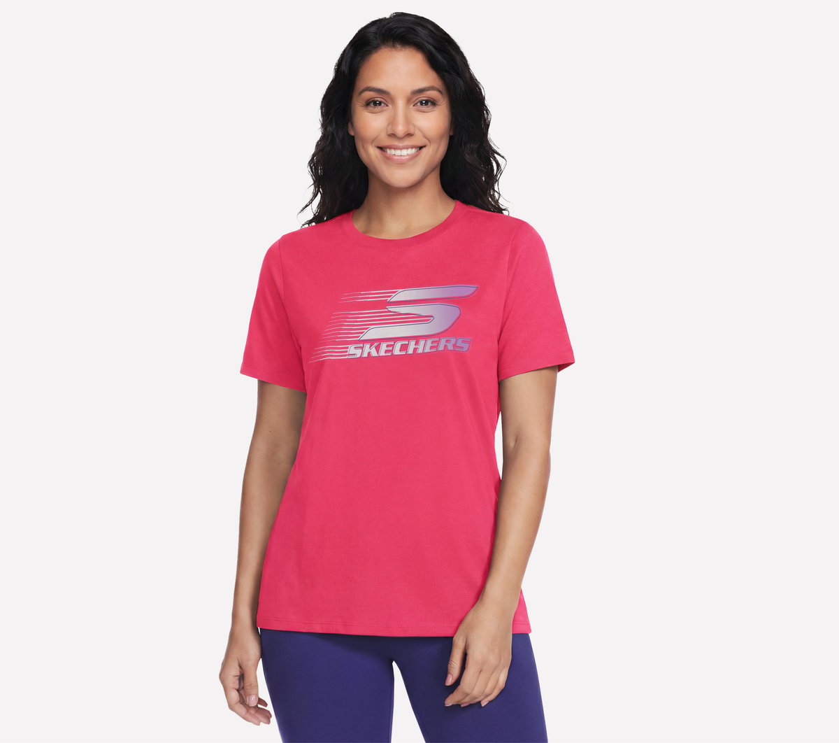 Motion Short Sleeve Tee — TAUPE / CORAL