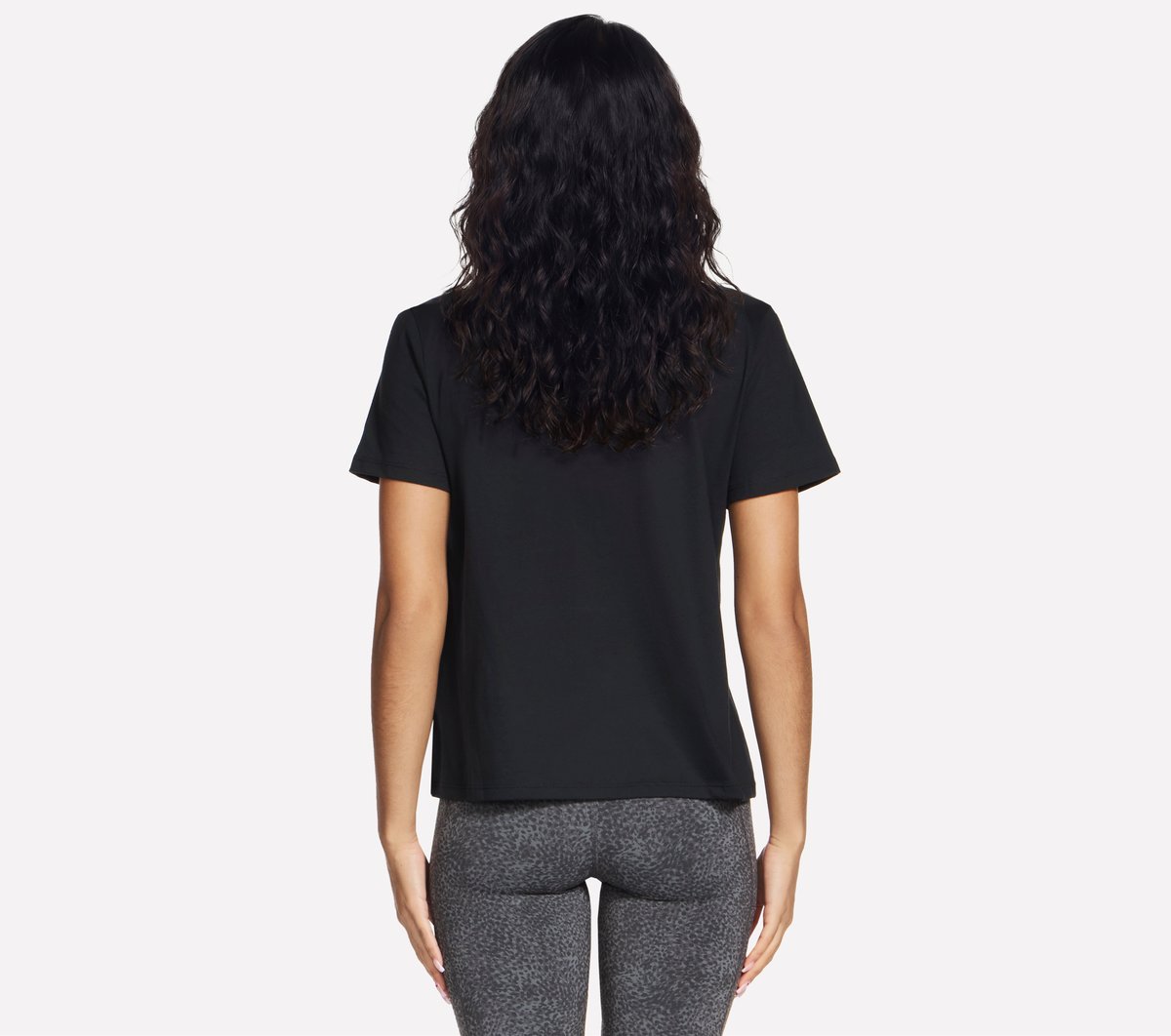 Skechers Cheetah Diamond Tee — BLACK