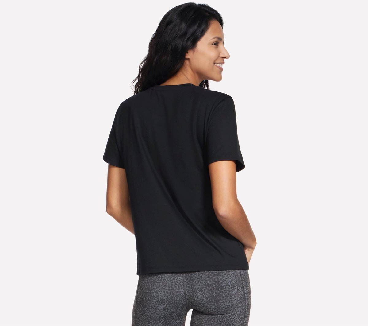 Skechers Cheetah Diamond Tee — BLACK