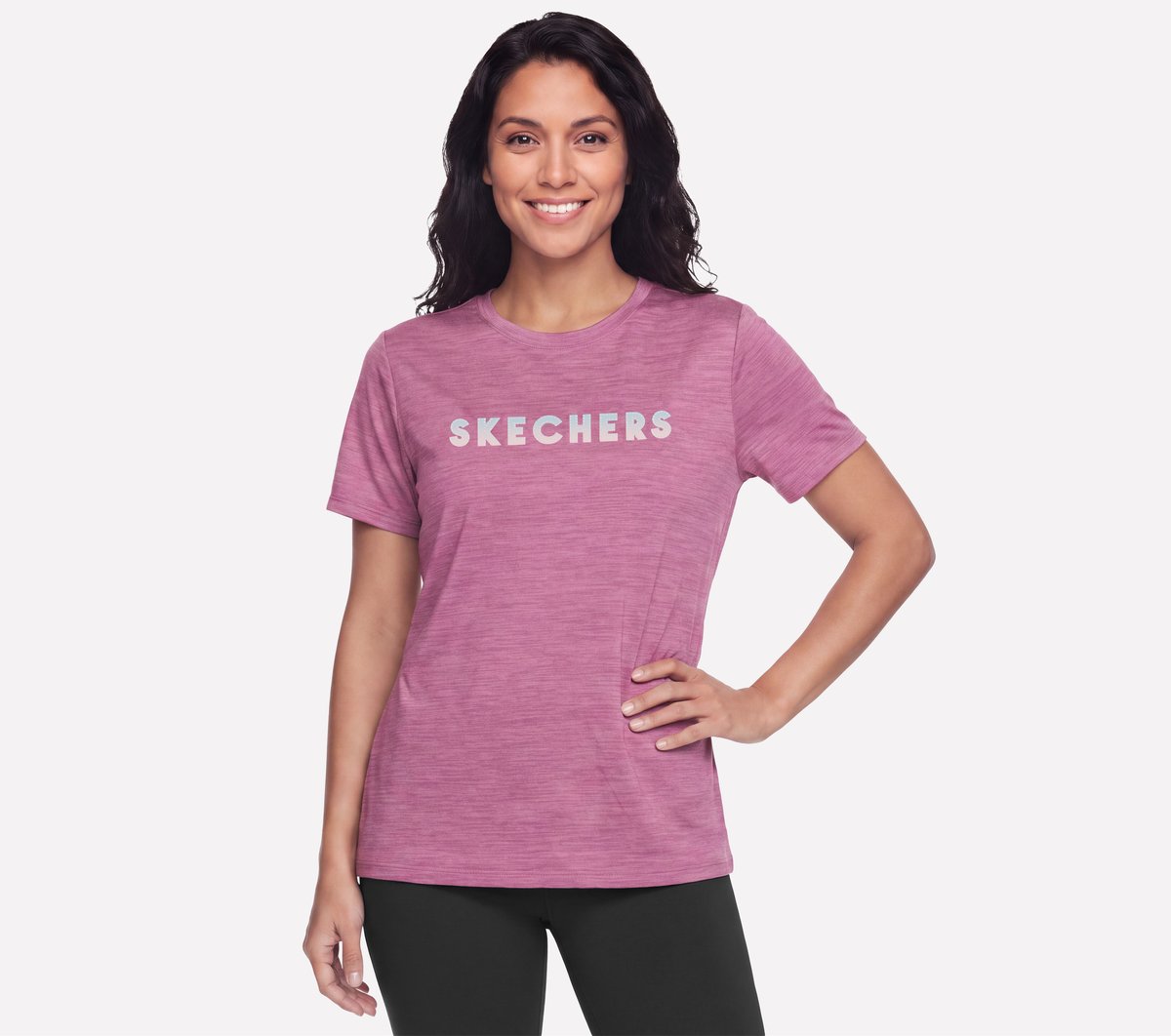 GO DRI Brisk Graphic Tee — NEON PINK / CORAL