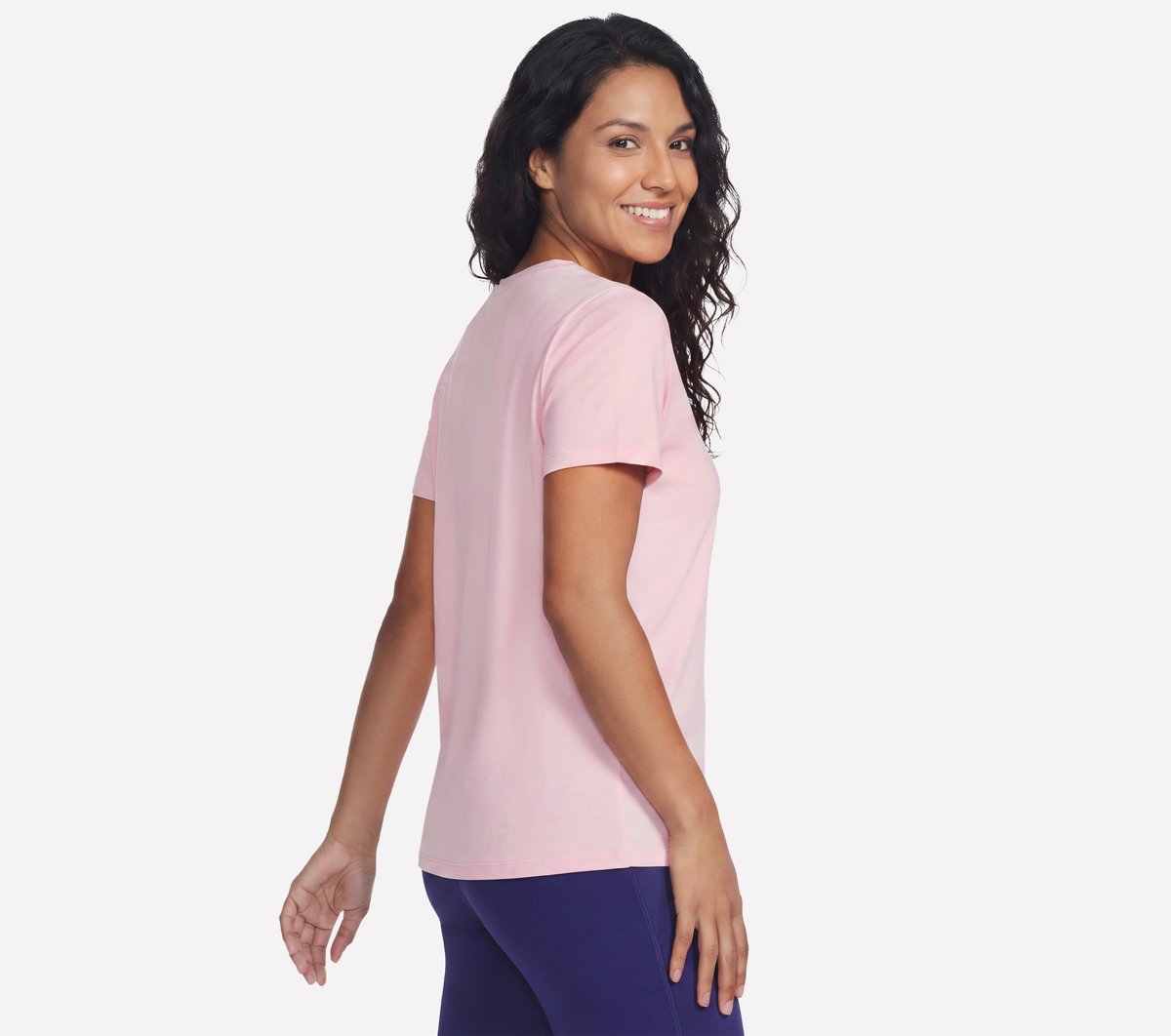 GO DRI Brisk Graphic Tee — WHITE / PINK