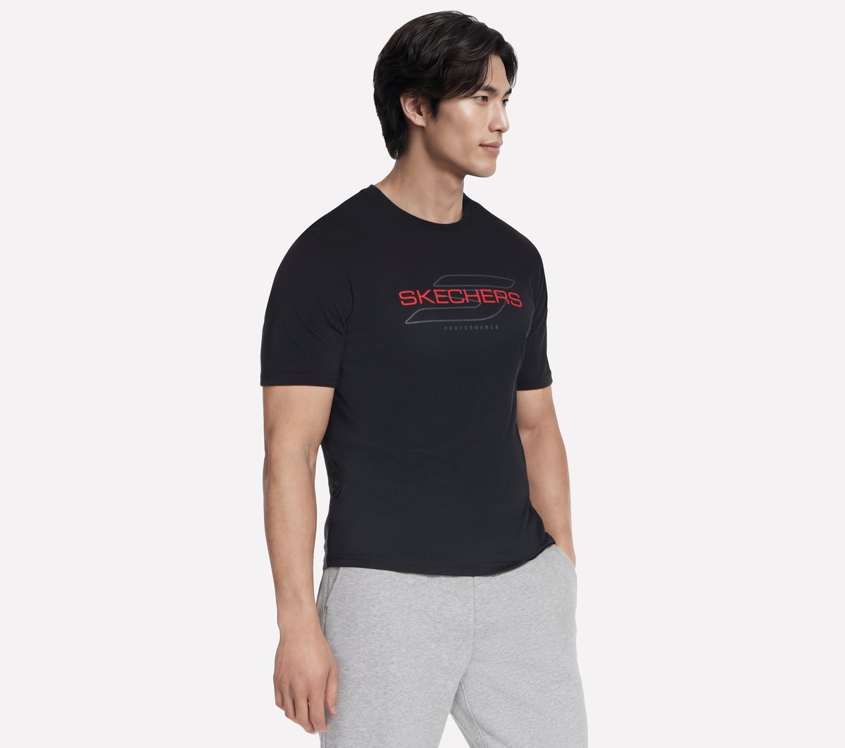 Script Tee — BLACK
