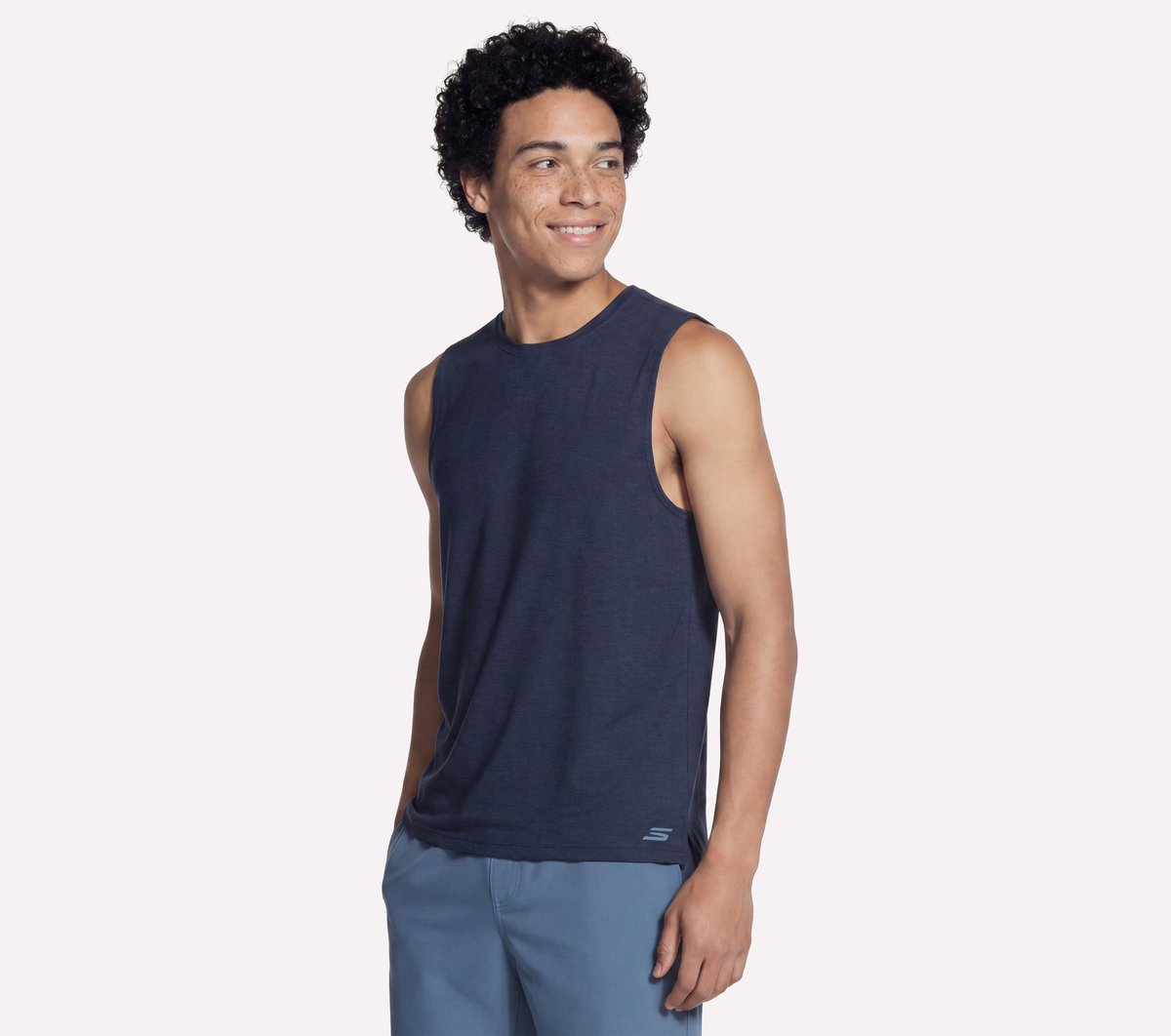 GO DRI All Day Muscle Tank — NAVY