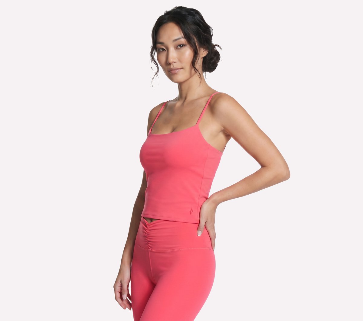 GO FLEX SLIM Strappy Tank — TAUPE / CORAL