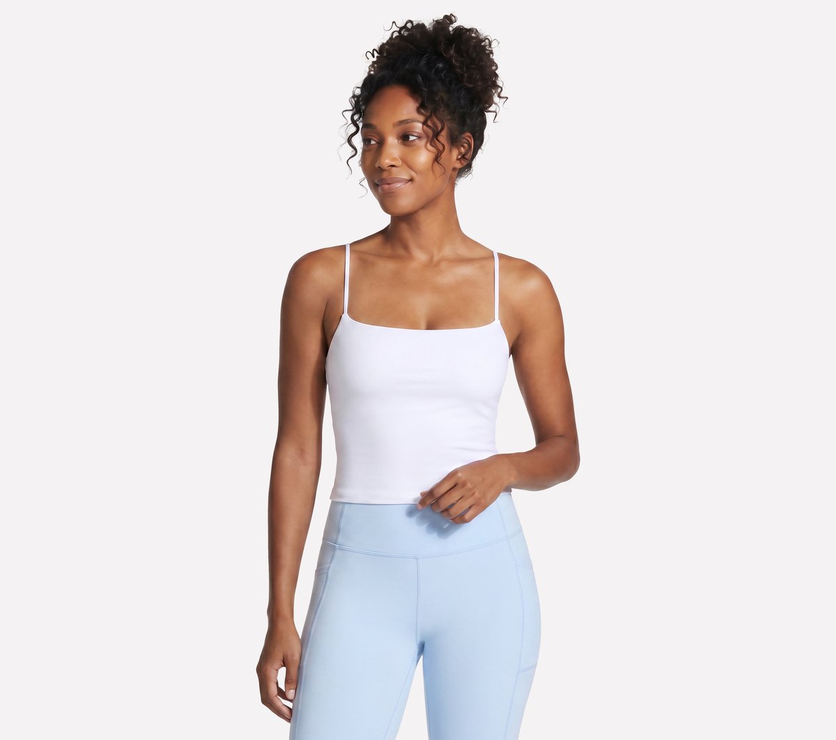 GO FLEX SLIM Strappy Tank — WHITE
