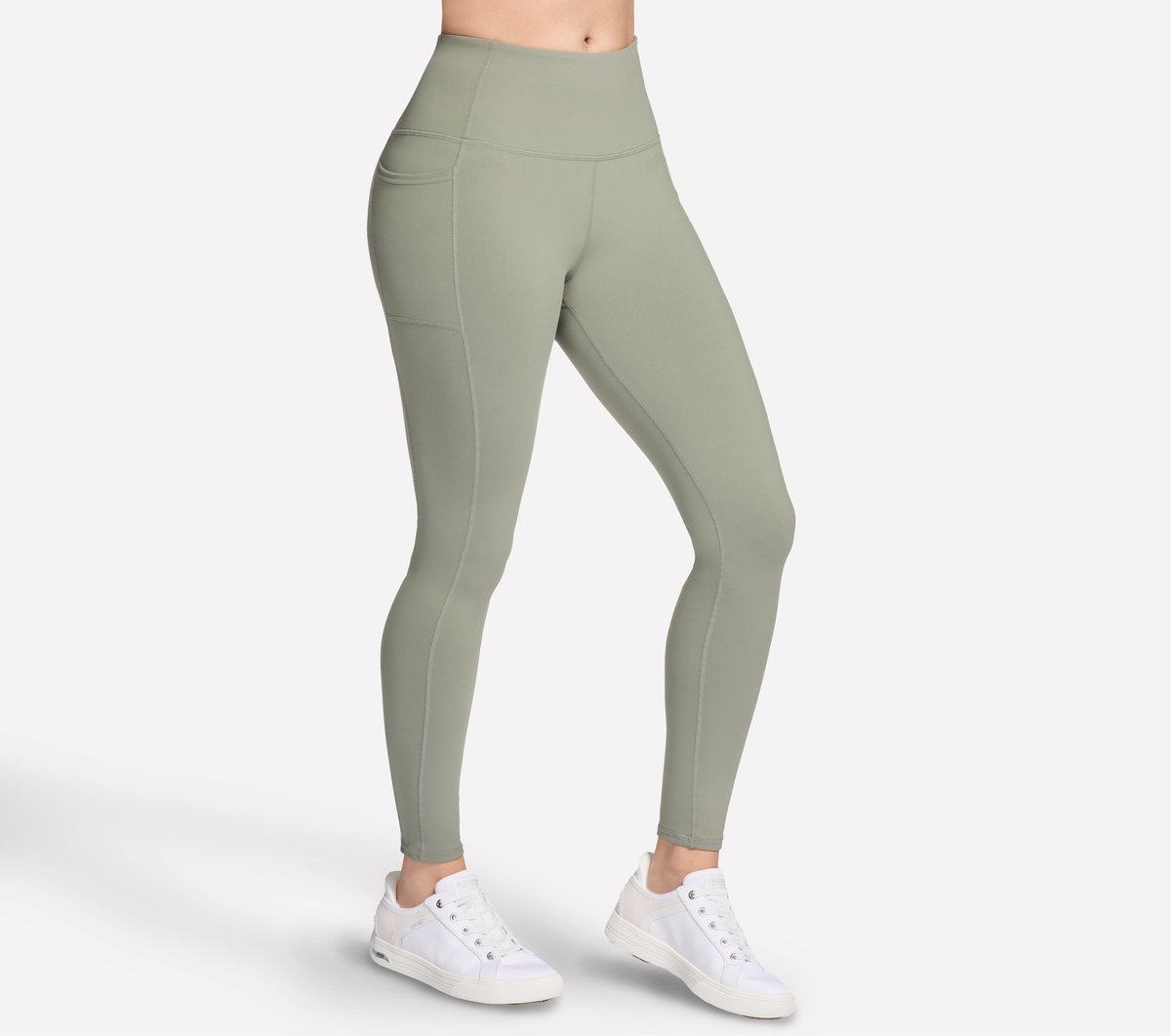 Skechers GO WALK High Waisted Legging — TAUPE / OLIVE