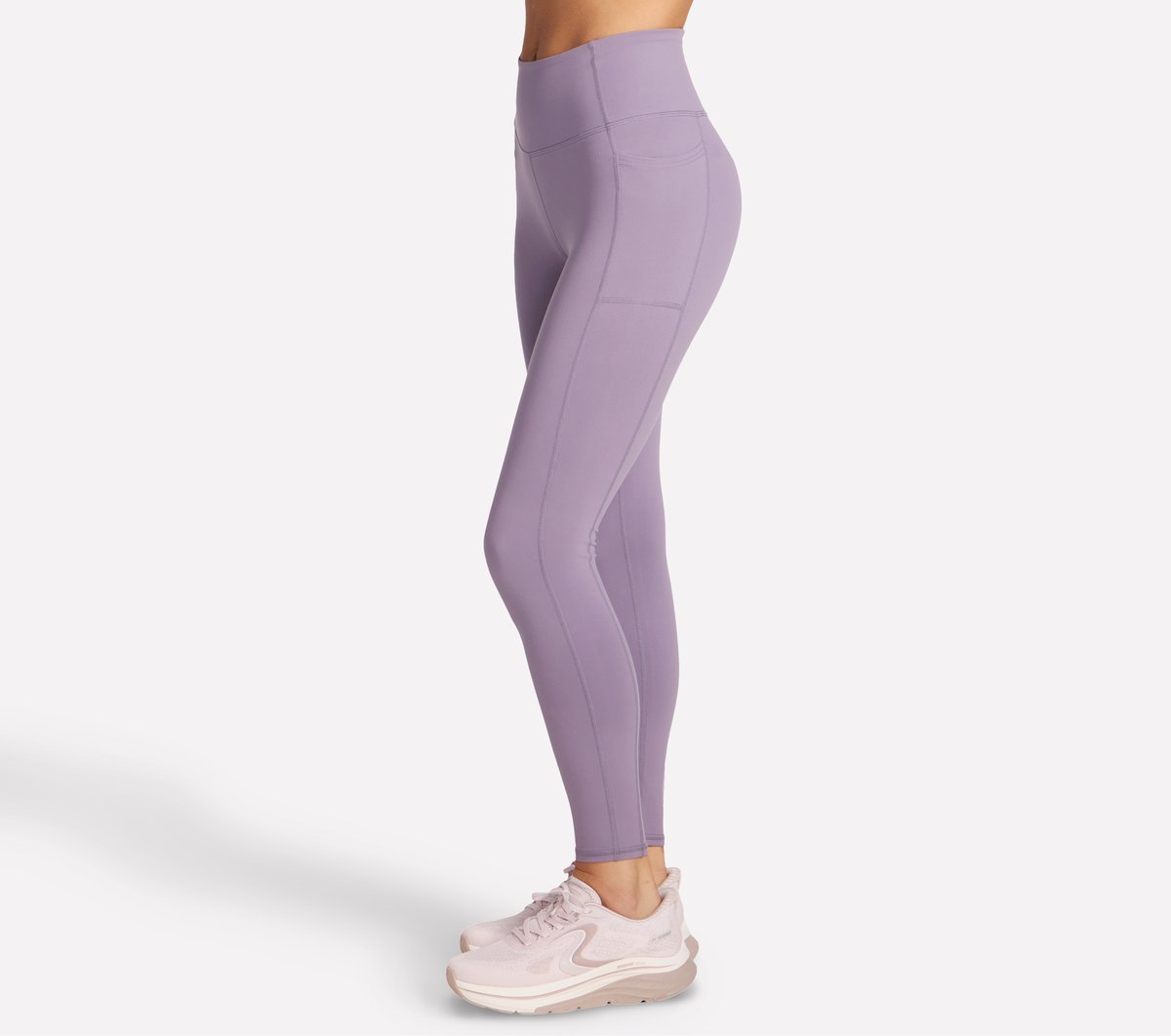 Skechers GO WALK High Waisted Legging — WHITE / BLUE