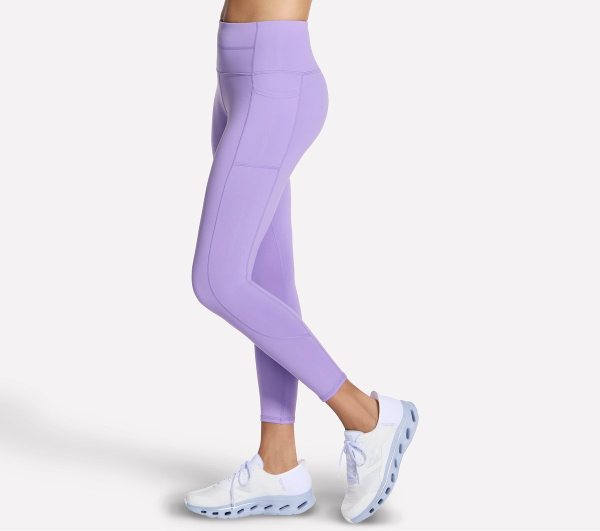 Skechers GO WALK High Waisted 7/8 Legging — PURPLE / CORAL