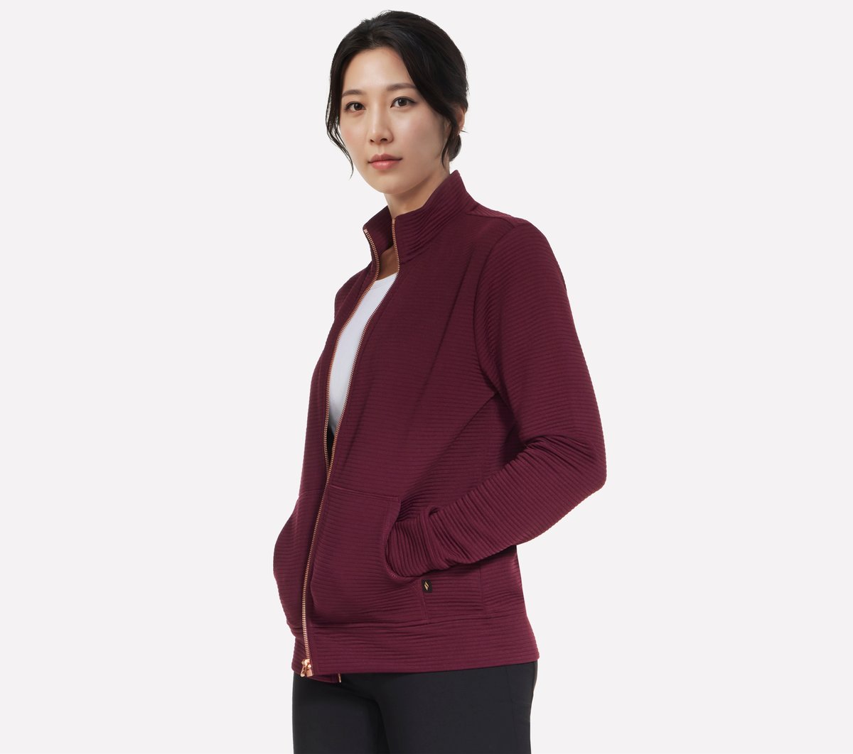 GO WALK Everywhere Jacket — BURGUNDY / PINK