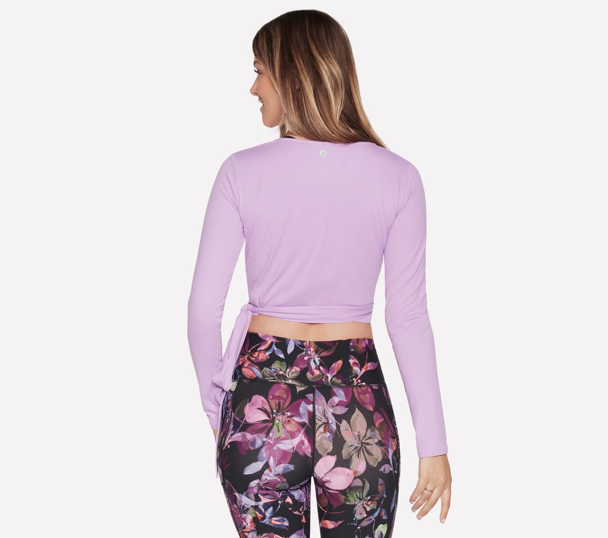 GODRI SERENE Wrap Top — PURPLE / PERIWINKLE