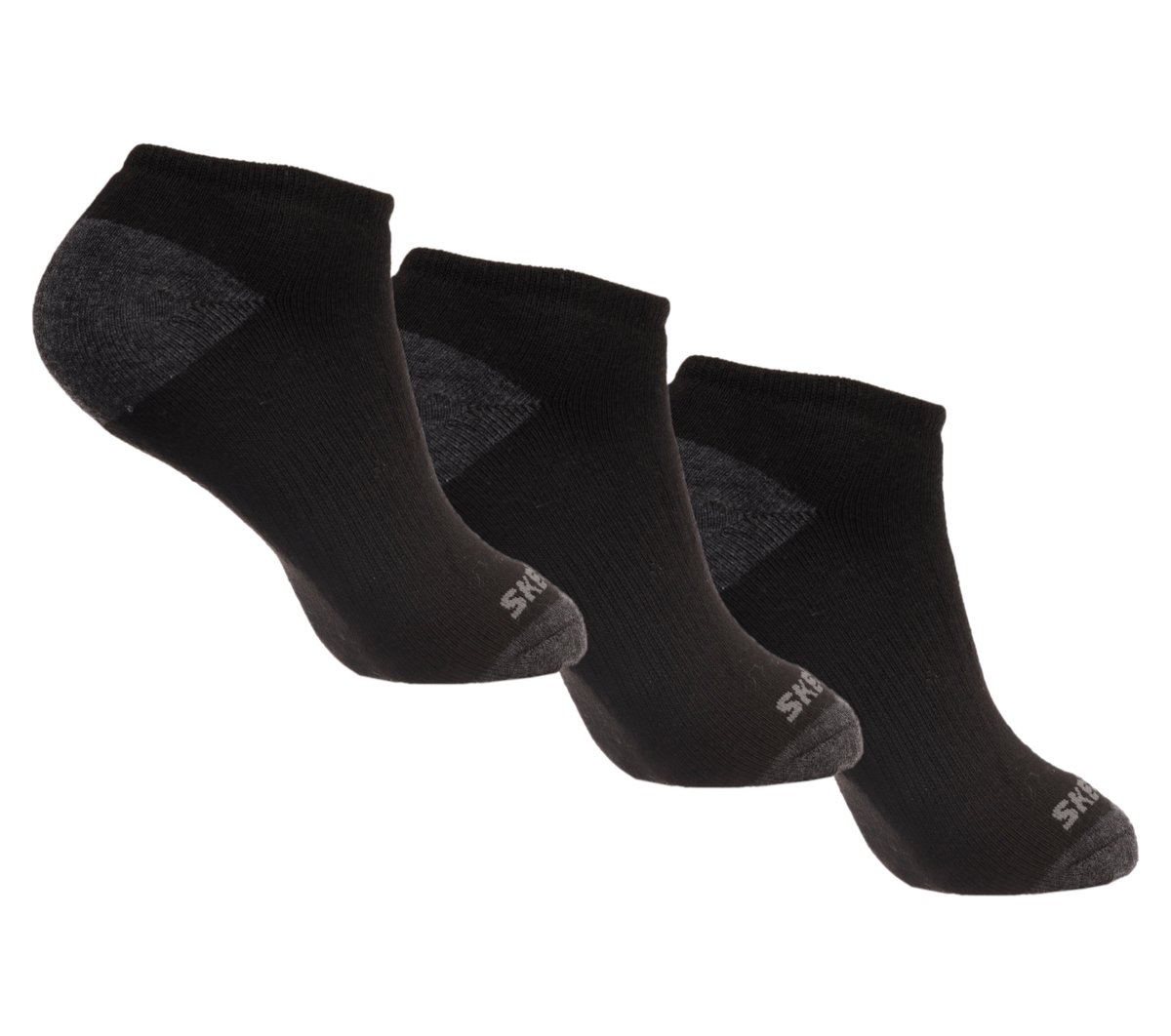 6 Pack Boys' No Show Socks — BLACK