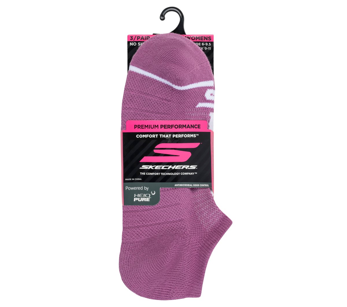 3 Pack Women's No Show Premium Basic Socks — PERIWINKLE / PINK