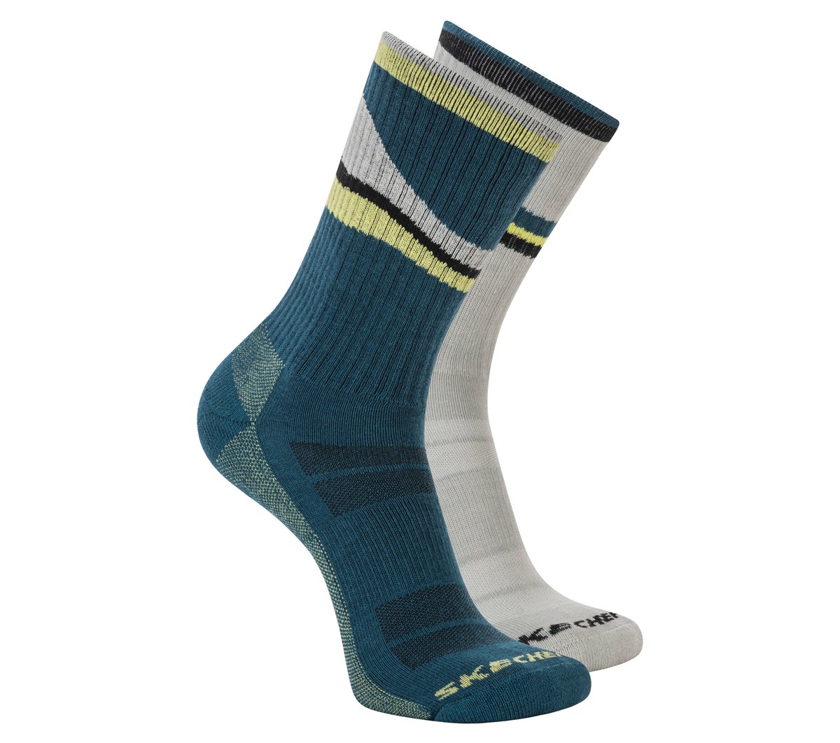 2 Pack Men's Crew Trail Socks — TEAL